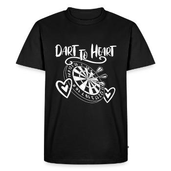 Jeu de fléchettes fléchettes fléchettes femmes fléchettes - T-shirt Premium bio Homme - noir - Devant - Nico (187cm)