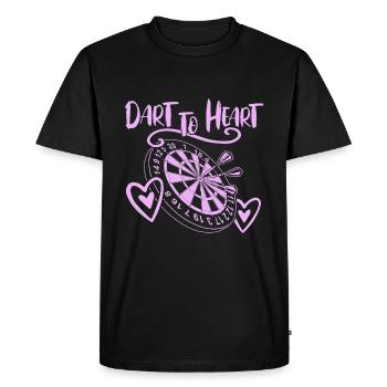 Dart to Heart Darts femmes - T-shirt Premium bio Homme - noir - Devant - Nico (187cm)