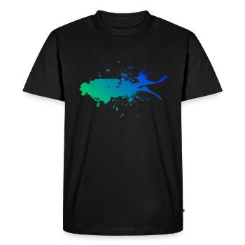 Plongée Hommes Plongeur Plongeur Plongeur - T-shirt Premium bio Homme - noir - Devant - Nico (187cm)