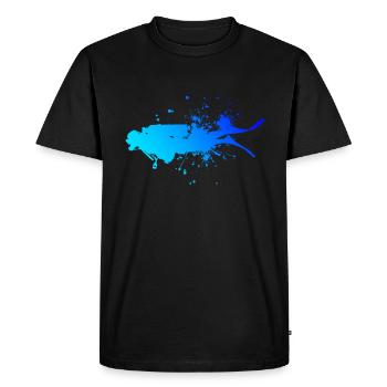 Tauchen Diver Free Dive Diving Scuba Tauchen - Men's Premium Organic T-Shirt - black - Front - Nico (187cm)