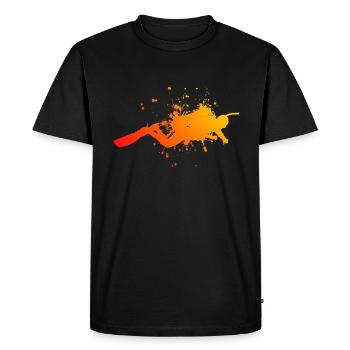 Plongeur Plongée sous-marine Plongeur Plongée Scaphandre - T-shirt Premium bio Homme - noir - Devant - Nico (187cm)
