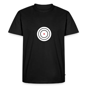 Cible - T-shirt Premium bio Homme - noir - Devant - Nico (187cm)