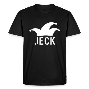Jeck Fool's Cap Carnival - Men's Premium Organic T-Shirt - black - Front - Nico (187cm)