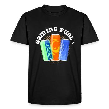 Boissons énergisantes Gaming Fuel - T-shirt Premium bio Homme - noir - Devant - Nico (187cm)