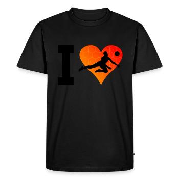 Volleyball Volleyball masculin Volleyball féminin - T-shirt Premium bio Homme - noir - Devant - Nico (187cm)