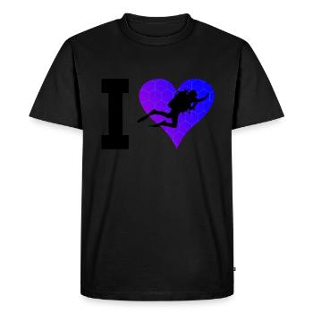 Scuba Diving Scuba Divers Scuba Diver - Men's Premium Organic T-Shirt - black - Front - Nico (187cm)