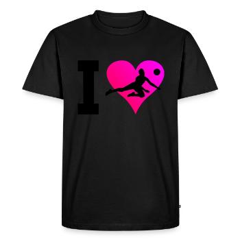 Joueurs de volleyball masculin - T-shirt Premium bio Homme - noir - Devant - Nico (187cm)