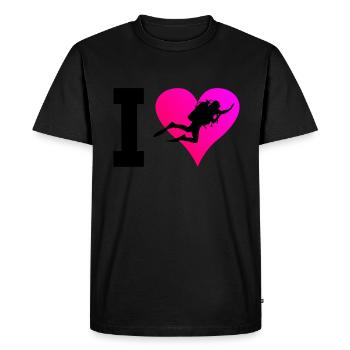 Plongée sous-marine Scuba Diver Free Dive Diver - T-shirt Premium bio Homme - noir - Devant - Nico (187cm)