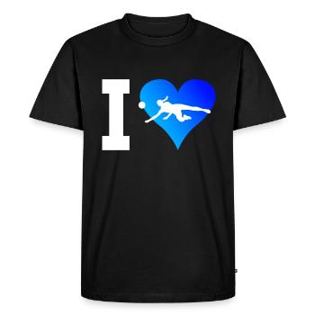 Volley-ball volley-ball volley-ball - T-shirt Premium bio Homme - noir - Devant - Nico (187cm)