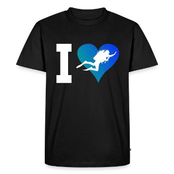 Diving Scuba Diver Scuba Divers Scuba Diving - Men's Premium Organic T-Shirt - black - Front - Nico (187cm)