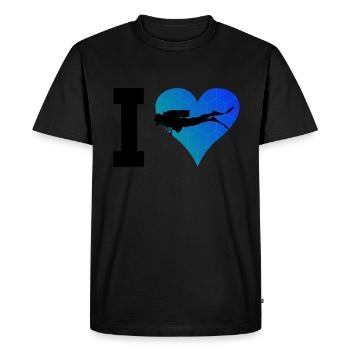 Hommes Scuba Diver Diver Scuba Divers - T-shirt Premium bio Homme - noir - Devant - Nico (187cm)