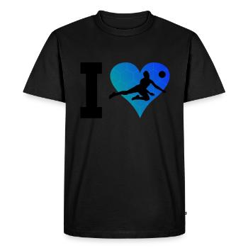 Joueurs de volley-ball Joueurs de volley-ball Joueurs de volley-ball - T-shirt Premium bio Homme - noir - Devant - Nico (187cm)