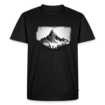 Mountain Calling 5 - T-shirt Premium bio Homme - noir - Devant - Nico (187cm)