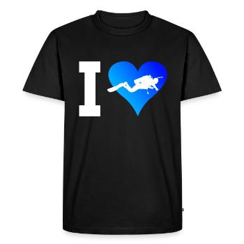 Plongeur Plongée sous-marine Plongée sous-marine Hommes - T-shirt Premium bio Homme - noir - Devant - Nico (187cm)