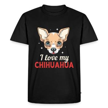 Chihuahua - T-shirt Premium bio Homme - noir - Devant - Nico (187cm)