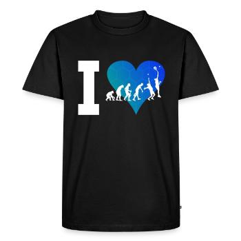 Paddle Court Paddeltennis Paddle Paddle Tennis - T-shirt Premium bio Homme - noir - Devant - Nico (187cm)