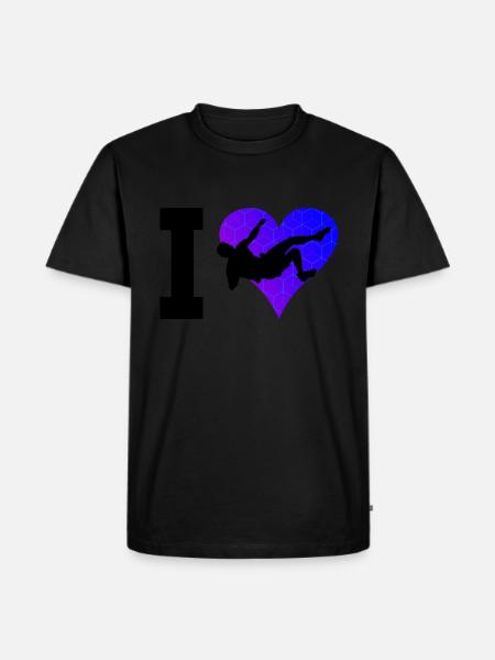 Klettern Boulder Bouldern Bouldering Climbing - Men's Premium Organic T-Shirt - black