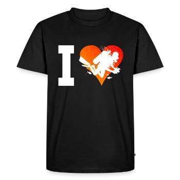 Tauchen Free Dive Scuba Tauchen Diver Diving - Men's Premium Organic T-Shirt - black - Front - Nico (187cm)