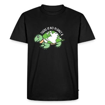 no planet b - T-shirt Premium bio Homme - noir - Devant - Nico (187cm)