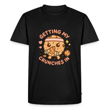 Mes crunchs dans la salle de sport font drôle ke - T-shirt Premium bio Homme - noir - Devant - Nico (187cm)