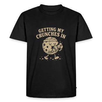 Mes crunchs dans la salle de sport font drôle ke - T-shirt Premium bio Homme - noir - Devant - Nico (187cm)