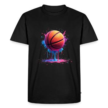 Basketball Basketteur Joueur Boys - T-shirt Premium bio Homme - noir - Devant - Nico (187cm)