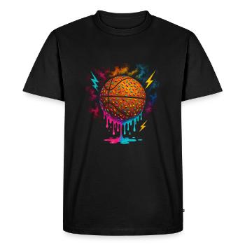 Basketball Basketteur Joueur Boys - T-shirt Premium bio Homme - noir - Devant - Nico (187cm)