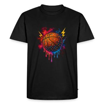 Basketball Basketteur Joueur Boys - T-shirt Premium bio Homme - noir - Devant - Nico (187cm)
