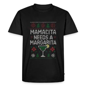 Mamacita a besoin d’une vilaine margarita pullov - T-shirt Premium bio Homme - noir - Devant - Nico (187cm)
