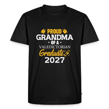 Mamie de la meilleure famille de diplômés de l’année 2027 - T-shirt Premium bio Homme - noir - Devant - Nico (187cm)