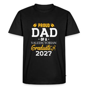 Père de l’un des meilleurs diplômés de l’année 2027 Famille - T-shirt Premium bio Homme - noir - Devant - Nico (187cm)