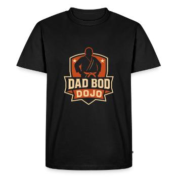 Dad Bod Dojo Funny Karate MMA Men Dad Bod - Men's Premium Organic T-Shirt - black - Front - Nico (187cm)