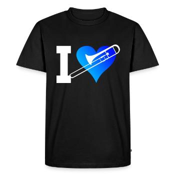 Trombonistes Brass Instrument Brass Band - T-shirt Premium bio Homme - noir - Devant - Nico (187cm)