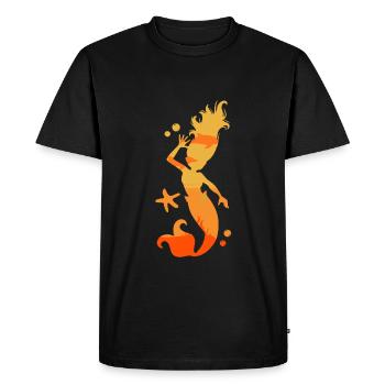 Sirène sirène sirène conte de fées - T-shirt Premium bio Homme - noir - Devant - Nico (187cm)