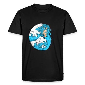 Mermaid mermaid mermaid fairy tale - Men's Premium Organic T-Shirt - black - Front - Nico (187cm)