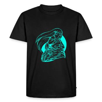 Sirène sirène sirène conte de fées - T-shirt Premium bio Homme - noir - Devant - Nico (187cm)
