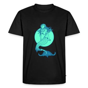 Mermaid mermaid mermaid fairy tale - Men's Premium Organic T-Shirt - black - Front - Nico (187cm)