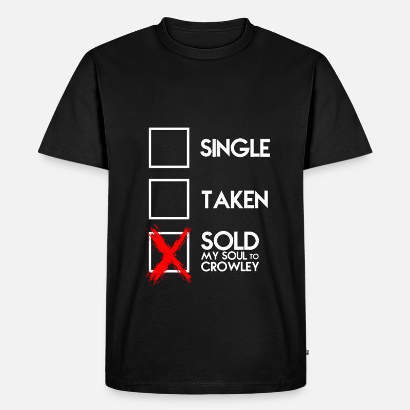 SOLD, GESCHENK - Männer Premium Bio T-Shirt - Schwarz