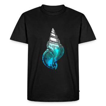 Vie marine sous-marine Seashell mer profonde - T-shirt Premium bio Homme - noir - Devant - Nico (187cm)