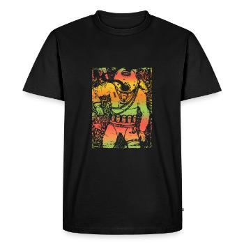 Diver diving goggles snorkeling underwater - Men's Premium Organic T-Shirt - black - Front - Nico (187cm)