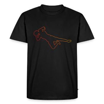 Footballeur Footballeur Footballeur Footballeur Footballeur Football - T-shirt Premium bio Homme - noir - Devant - Nico (187cm)