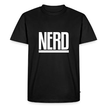 Nerd Gamen Jeu Geek Nerdy - T-shirt Premium bio Homme - noir - Devant - Nico (187cm)