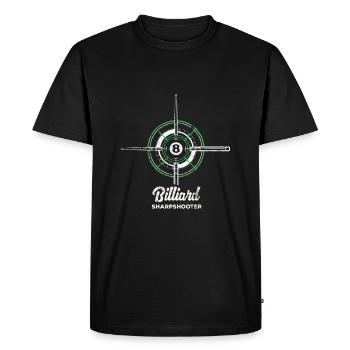 Billard billard billard billard billard billard - T-shirt Premium bio Homme - noir - Devant - Nico (187cm)