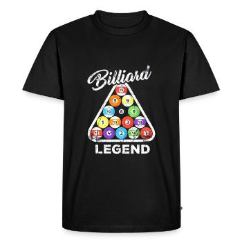 Billard billard billard billard billard billard - T-shirt Premium bio Homme - noir - Devant - Nico (187cm)