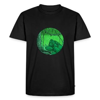 Rainforest tropics environmental protection nature climate change - Men's Premium Organic T-Shirt - black - Front - Nico (187cm)