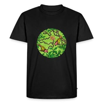 Forêt tropicale tropique protection de l'environnement nature changement climatique - T-shirt Premium bio Homme - noir - Devant - Nico (187cm)