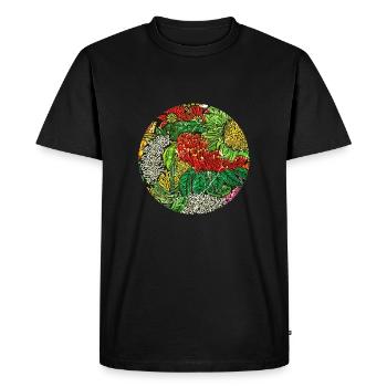Forêt tropicale tropique protection de l'environnement nature changement climatique - T-shirt Premium bio Homme - noir - Devant - Nico (187cm)