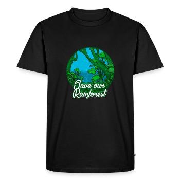 Forêt tropicale tropique protection de l'environnement nature changement climatique - T-shirt Premium bio Homme - noir - Devant - Nico (187cm)