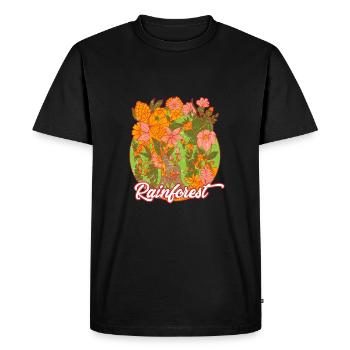 Forêt tropicale tropique protection de l'environnement nature changement climatique - T-shirt Premium bio Homme - noir - Devant - Nico (187cm)