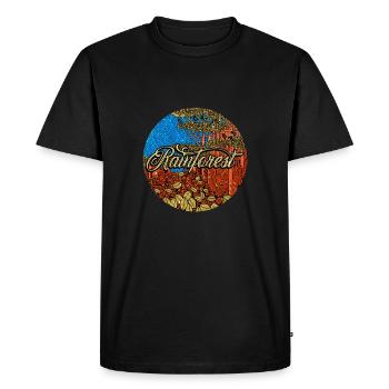 Forêt tropicale tropique protection de l'environnement nature changement climatique - T-shirt Premium bio Homme - noir - Devant - Nico (187cm)